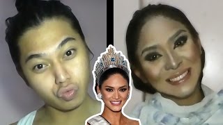 Boy To Girl Pia Wurtzbach Miss Universe 2015 Makeup Transformation