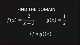 DOMAIN Of Composite Functions