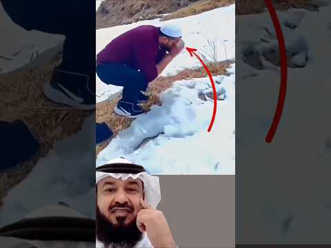 حين تتجمد الأيدي ويهتز الجسد يظل القلب دافئ ا بالإيمان ورجل يتوضأ ليصلي اكسبلور لايك 