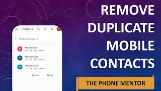 How To Remove Duplicate Contacts In Android Mobile Phone screenshot 2