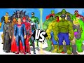 JUSTICE LEAGUE VS TEAM HULK ARMY - EPIC BATTLE