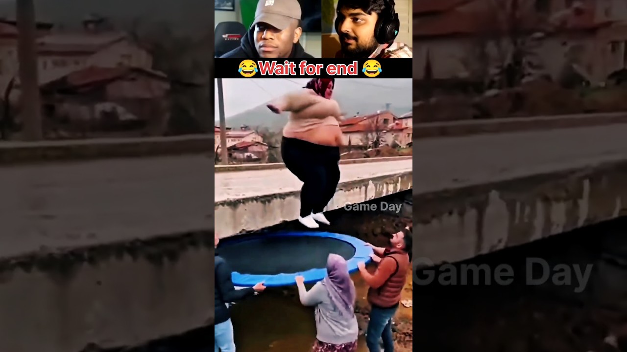 😂 Wait for the End! Epic Trampoline Fail 🤯 
