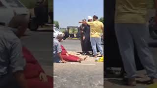 حادث علي طريق جمصه المنصوره  #تقرير-جيهان-مشعل