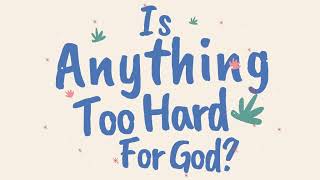 Video thumbnail of "Is Anything Too Hard For God -The Whisnants (Lyrics)"