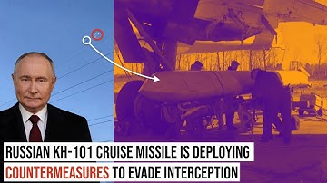 Footage of a Russian Kh-101 deploying decoy flares during its flight has emerged !