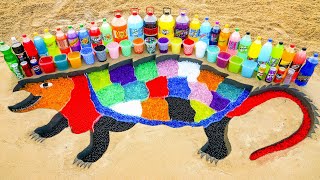 How to make Rainbow Alligator Snapping Turtle with Orbeez, Big Coca Cola, Fanta, Mirinda and Mentos by Toys King 267,028 views 1 month ago 9 minutes, 24 seconds