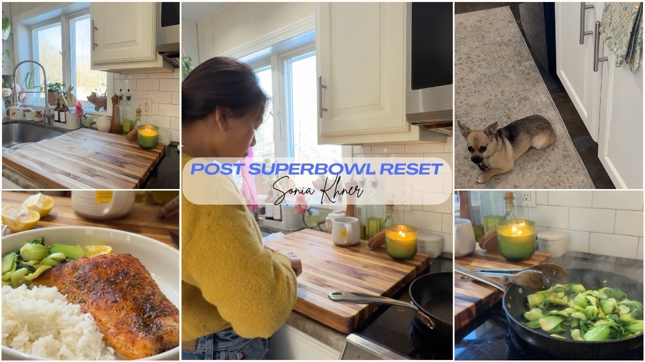 Super Bowl Reset | Quiet Monday Homemaking | រៀបចំផ្ទះ