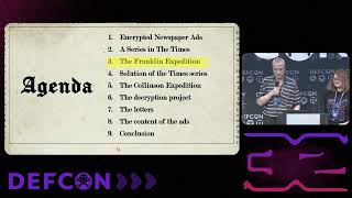 DEF CON 32 - Encrypted newspaper ads in the 19th century - Elonka Dunin, Klaus Schmeh