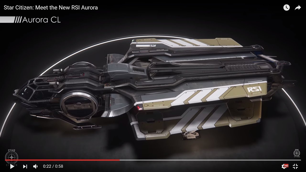 Star Citizen Aurora CL rework before/after YouTube