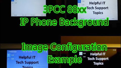 3PCC 88xx IP Phone Background Image Configuration Example via WebEx Control Hub