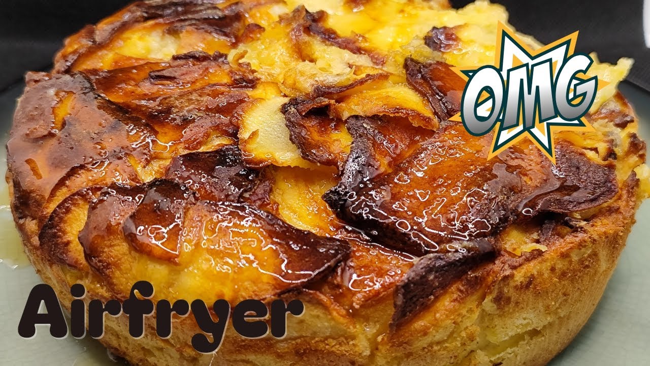 🍏🍎 BIZCOCHO DE MANZANA EN FREIDORA DE AIRE 🍎🍏