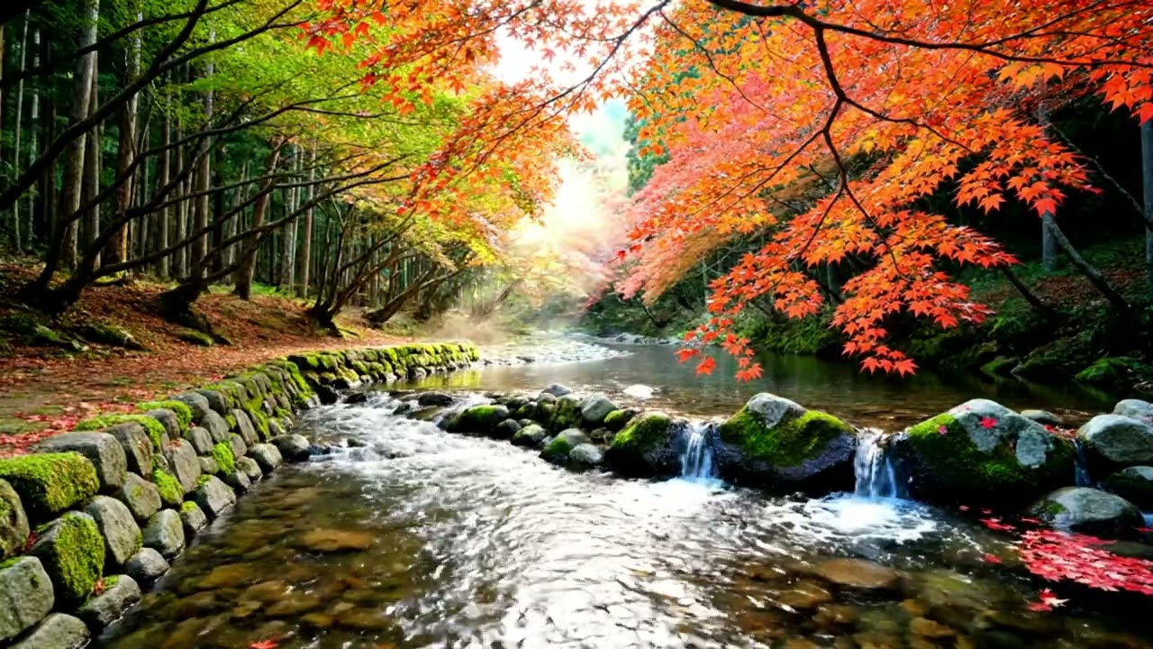 HispersRiver Sleep Ambience Audio  Peaceful River Water & Birds Sounds