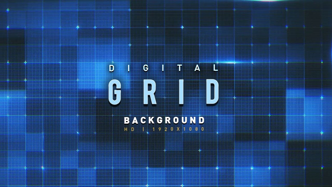 Glitch Digital Grid Background For  Tech Enthusiasts & Video Editors!