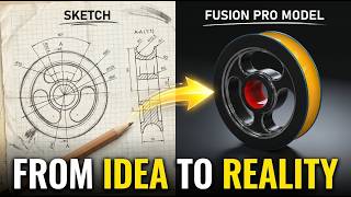 How to make a Pulley in Autodesk Fusion - Exercise 72