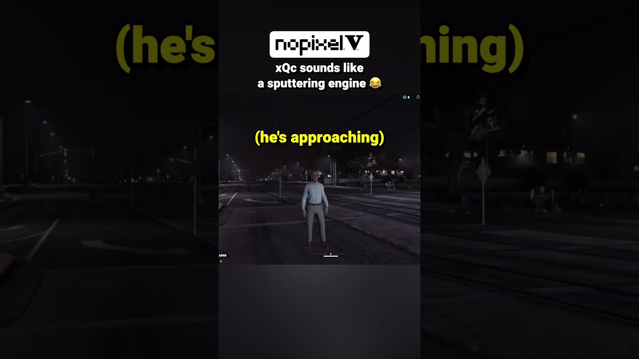 xQc sounds like a sputtering engine in NOPIXEL V
