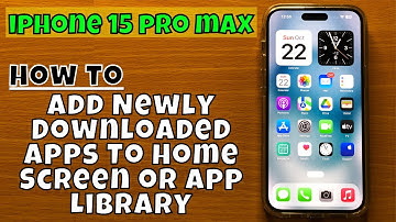 How to Add Newly Downloaded Apps To Home Screen or App Library Only iPhone 15 Pro Max