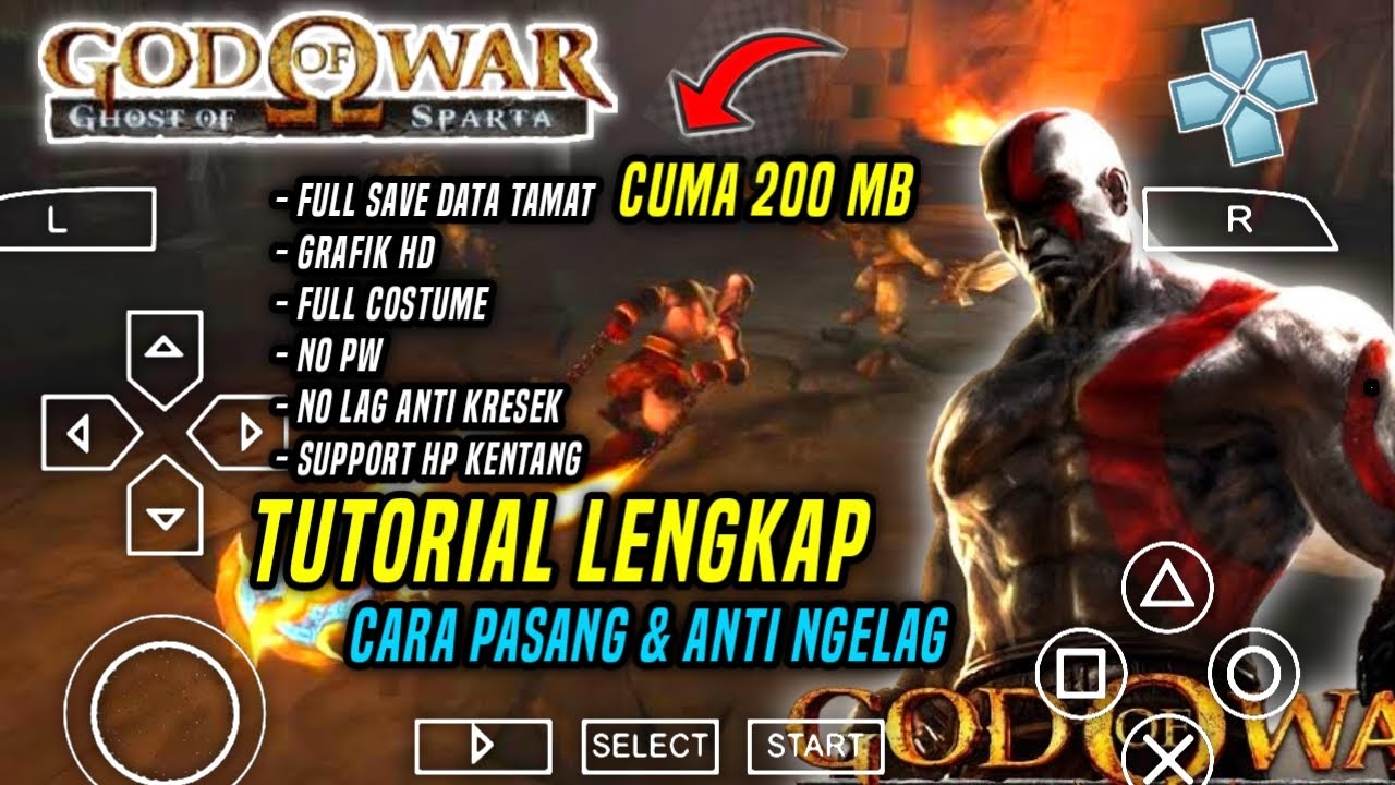 Cara setting game God Of War Ghost Of Sparta PPSSPP Full Offline Ukuran