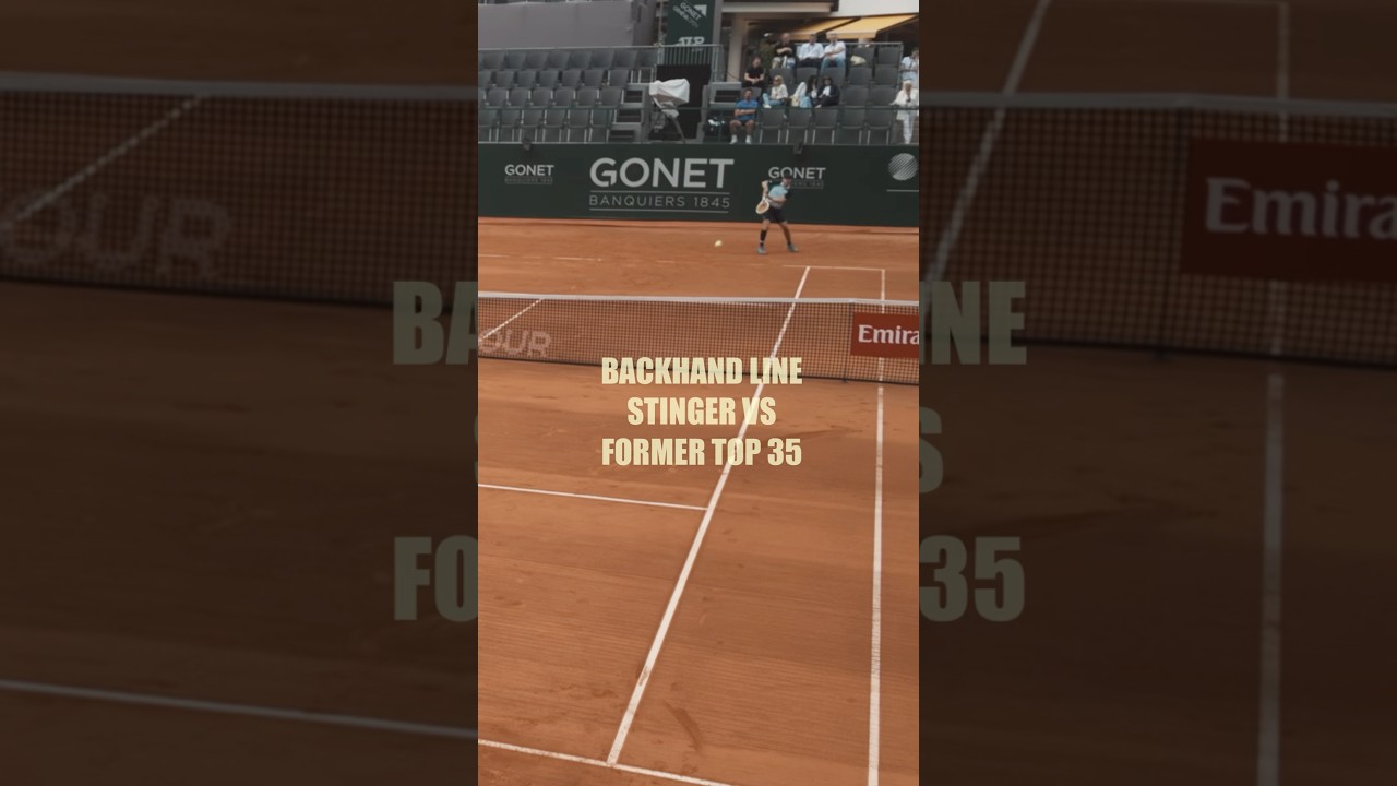 Stinger Backhand Line vs Former Top 35 Pierre-Hugues Herbert - ATP 250 #tennis #tennisplayer
