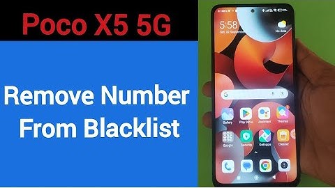 How to remove number from blacklist, Poco X5 5G call block kaise karen