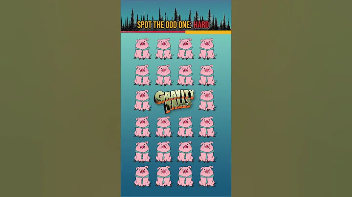 SPOT THE ODD ONE l Gravity Falls | Waddles