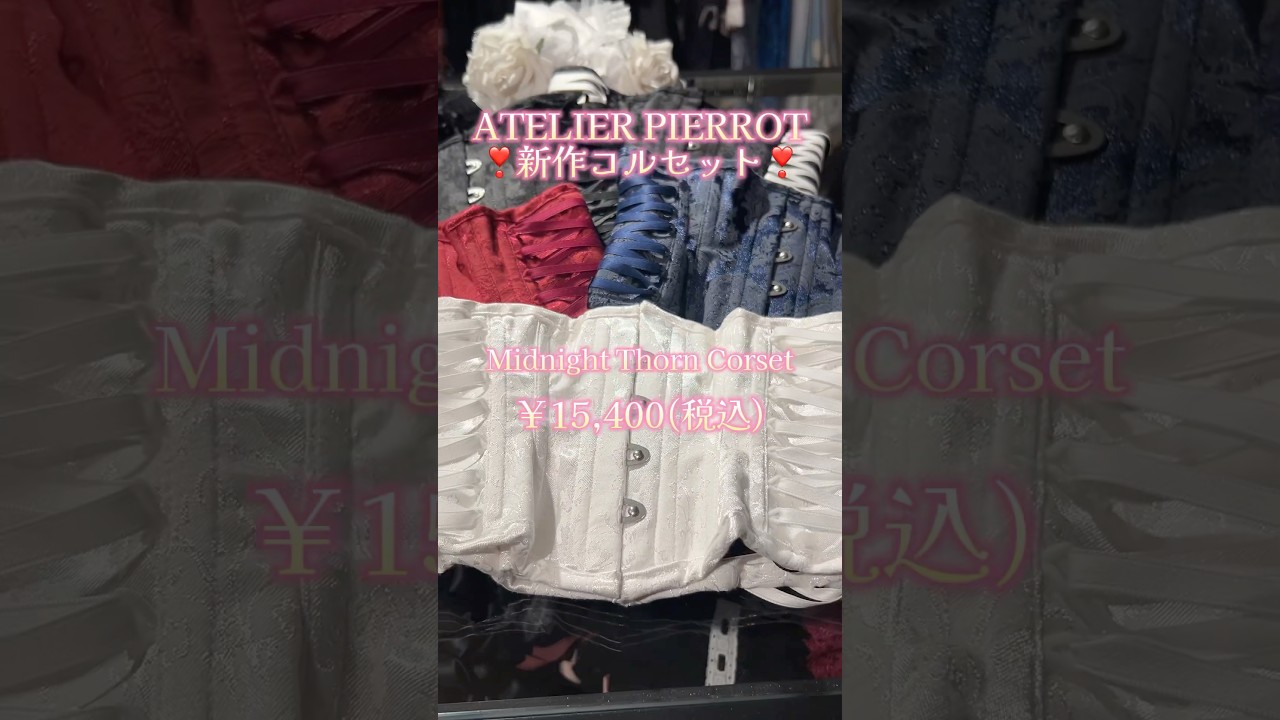 【大阪店】✨新作コルセット紹介✨ Midnight Thorn Corset全５色￥15,400円(税込)
