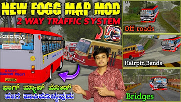 FOGG MAP MOD FOR BUSSID 🌨️🥶 NEW BUSSID MAP MOD | OFF-ROAD MAP MOD IN KANNADA | GHAT MAP MOD BUSSID