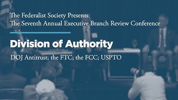Division of Authority: DOJ Antitrust; the FTC; the FCC; USPTO [EBR 2019]
