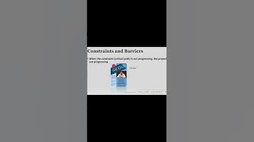 Constraints and Barriers #shorts