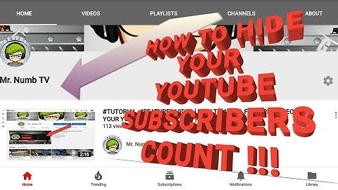 #TUTORIAL | HOW TO HIDE YOUR YOUTUBE CHANNEL SUBSCRIBERS COUNT 2021 | QUICK AND EASY |
