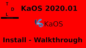 KaOS 2020.01 Install - Walkthrough