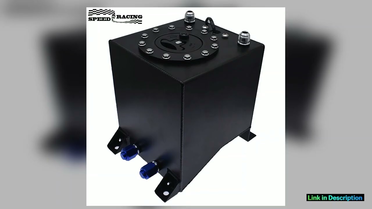 ON443020L 25 Gallon 10L Fuel Cell Gas Tank Level Sender Aluminum Racing Black for Track Cars for