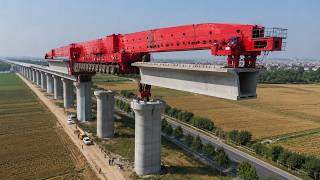 Amazing Modern Fastest High-Speed Rail Construction Technology. Mega Engineering Documentary