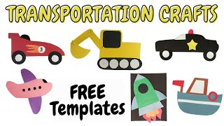 Transportation Crafts (Free Printable Template)