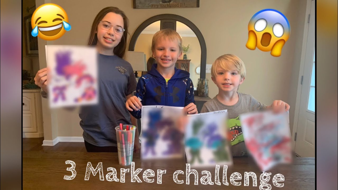 3 Marker Challenge!! - YouTube