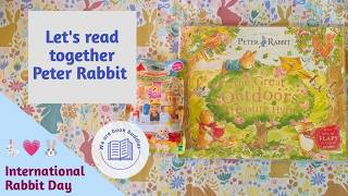 Let's read together a Peter Rabbit book. The Great Outdoors Treasure Hunt. Unbox Sylvanian Families.