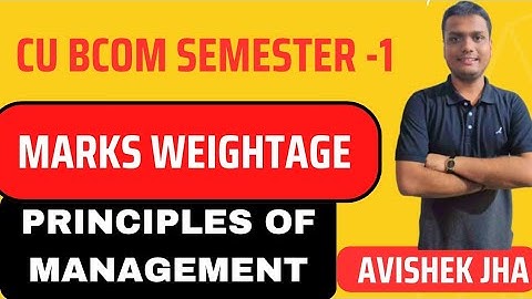 PPM Chapterwise Marks Weightage| Suggestions| Cu Bcom Semester -1 Ccf
