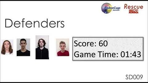 SD009 Defenders [RoboCupJunior Rescue Simulation Demonstration Competition]