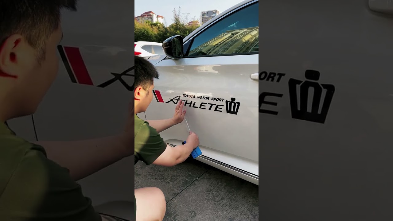 DIY Athlete Car Decal 