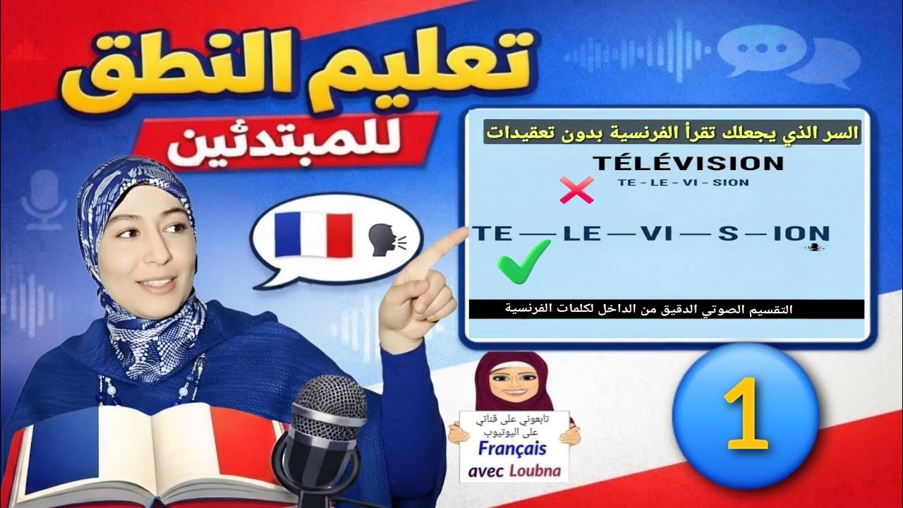 النطق الفرنسي  🇫🇷 للمبتدئين | من الحروف إلى الكلمات