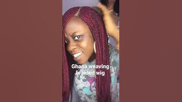 How to make a neat Ghana weaving braided wig without frontal/see how beautiful the wig look on me.
