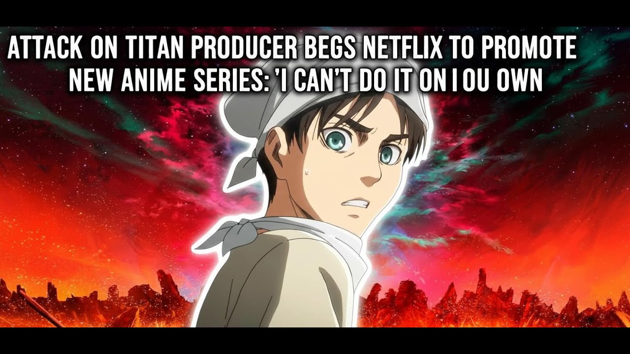 Attack on Titan Producer Begs Netflix to Promote New Anime Series: 'I Can't Do It On My Own'