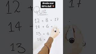 Brain Test #viralvideo #mathstricks #maths