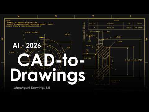MecAgent 背景 AI 代理示範：從 3D CAD 自動生成 2D 工程圖