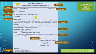 Struktur Surat Dinas