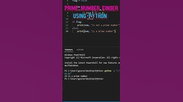 Prime finder || Python #python #coding #webdevelopment #ptyhonpattern #pythonlibraries