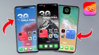 Finalmente🔥ACHEI os MELHORES TEMAS para iPhone | como PERSONALIZAR seu iPhone em 2024