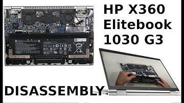 HP Elitebook X360 1030 G3 Take Apart Partial Lower Base Disassembly Teardown