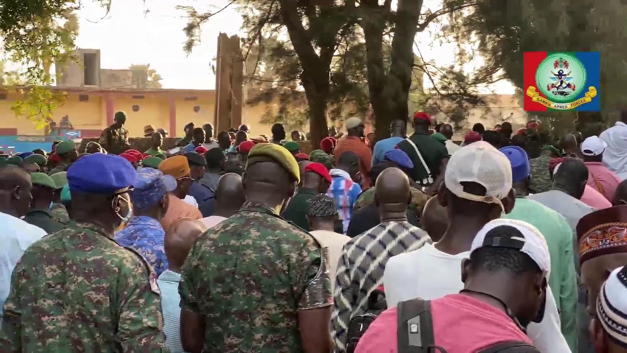 BURIAL CEREMONY OF THE LATE COLONEL ABDOULIE MBOOB OF THE GAMBIA ARMED FORCES