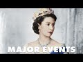 Major events during the queens life