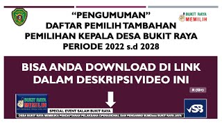 Pengumuman Daftar Pemilih Tambahan, Cek Disini!